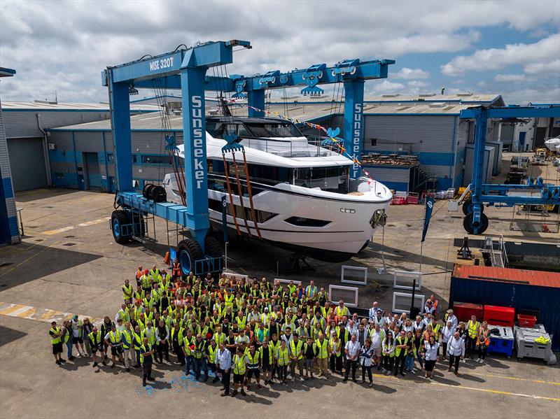 Sunseeker Launches Ocean 156 Luxury Yacht at Global Headquarters in Dorset